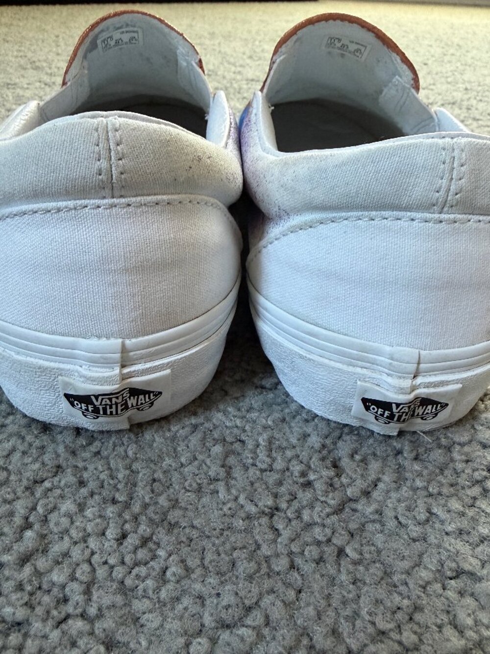 Custom Hand-Painted Vans Slip-On Wide Shoes - Mushoku Tensei Rudeus Anime Men 11 - Picture 6 of 13